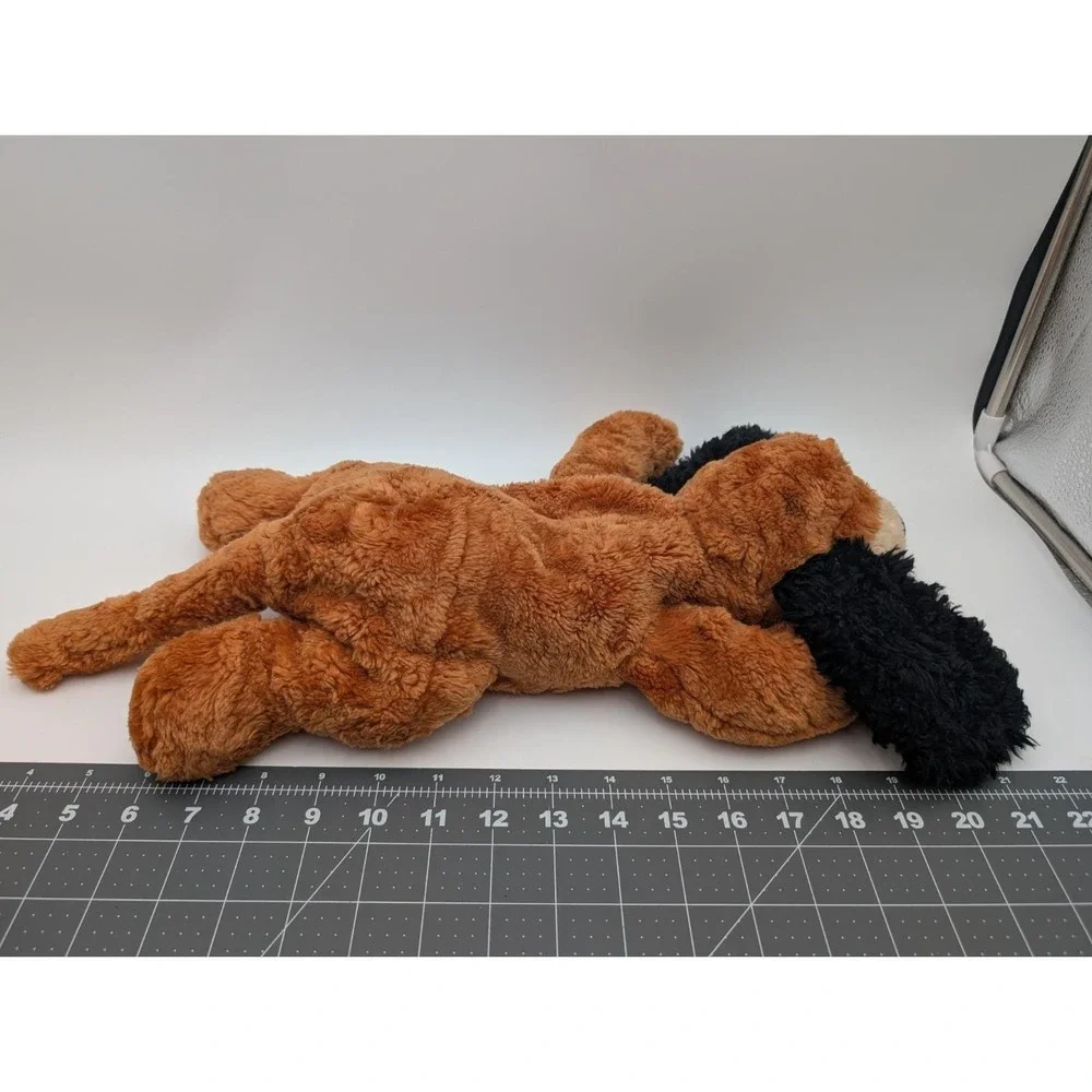 Gund Marvel Dog Plush Puppy Brown Black Flat‎ 5335 16 Inch Long Stuffed Animal